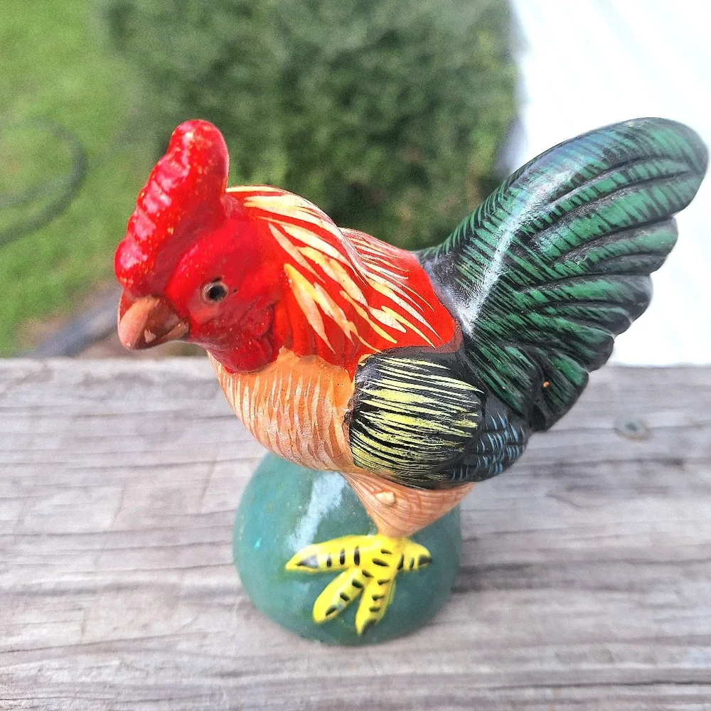 Vibrant Bird Figurine - Source Unknown
